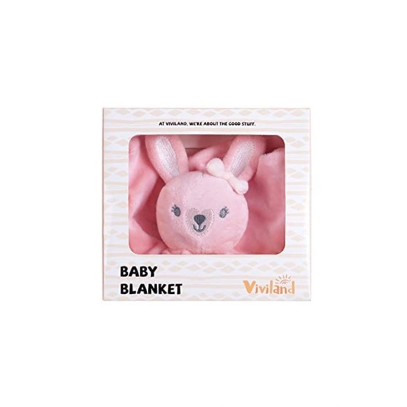 NEW Pink Bunny Plush Baby Security Blanket - Picture 7 of 7